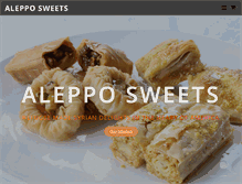 Tablet Screenshot of alepposweets.com